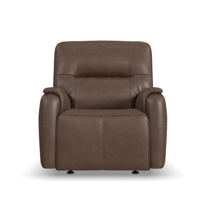 Wilson Café Leather Power Gliding Recliner with Power Headrest