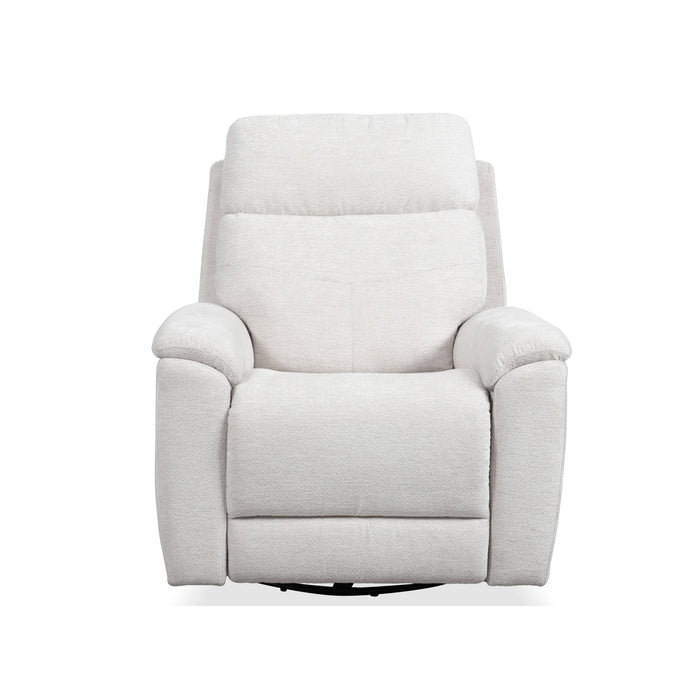 Refined Pearl Perfect Match Power Swivel Gliding Recliner with Power Headrest & Lumbar