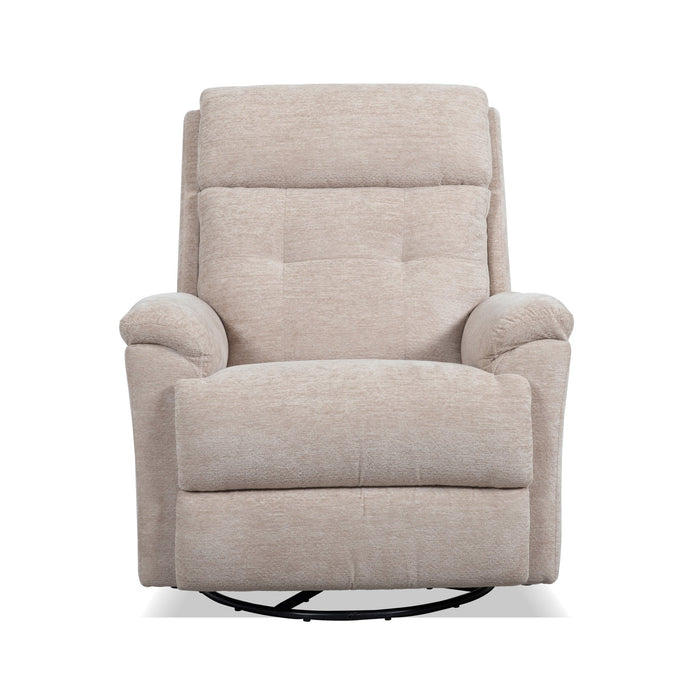 Sophisticated Oat Perfect Match Power Swivel Gliding Recliner with Power Headrest & Lumbar