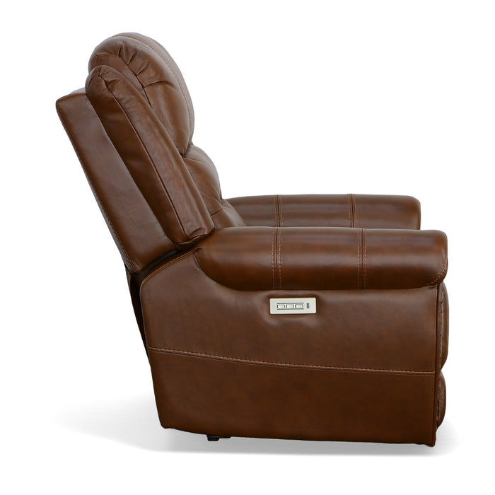 Oscar Grizzly Leather Power Recliner with Power Headrest