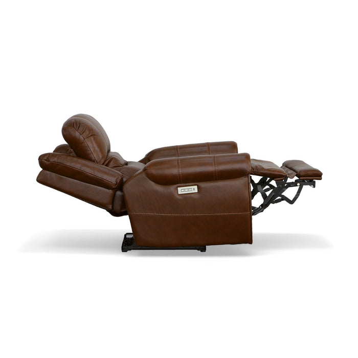 Oscar Grizzly Leather Power Recliner with Power Headrest