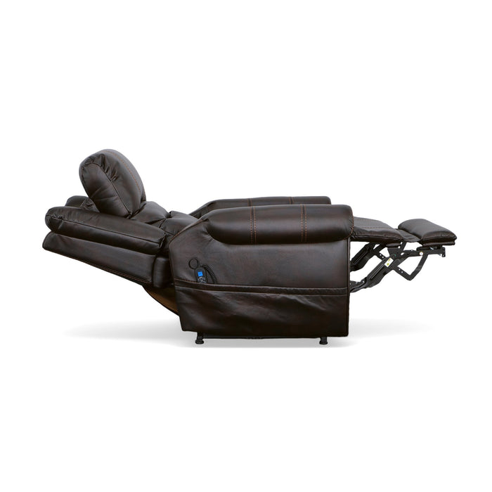 Oscar Molasses Fabric Power Lift Recliner with Right-Hand Control & Power Headrest