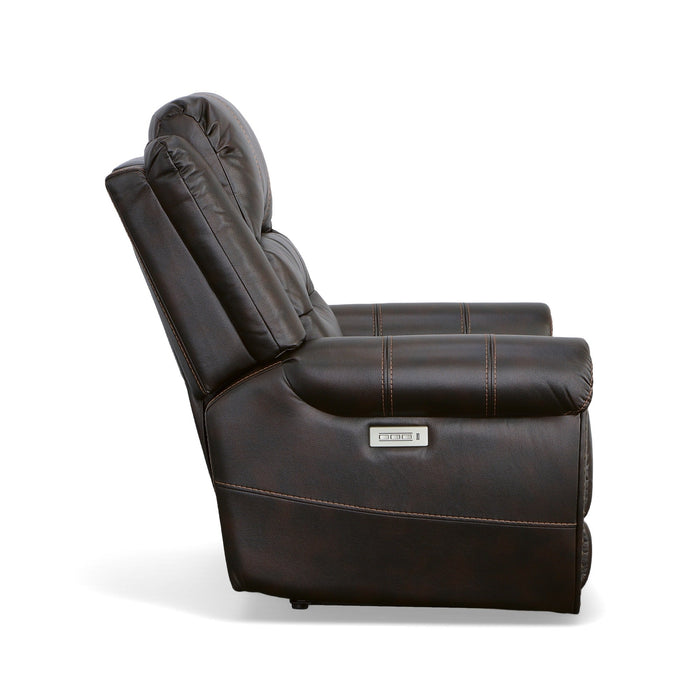 Oscar Molasses Fabric Power Recliner with Power Headrest