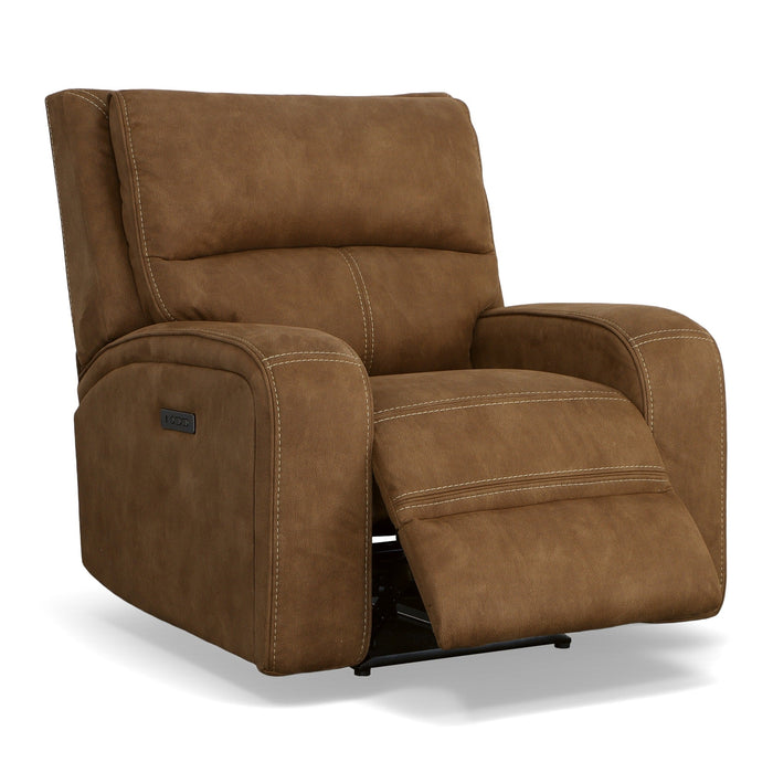 Nirvana Cocoa Fabric Power Recliner with Power Headrest