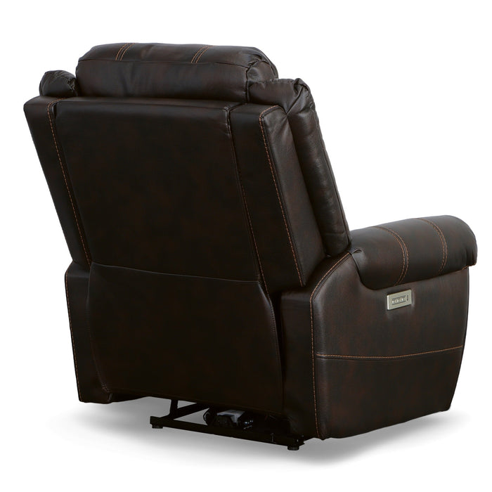 Oscar Molasses Fabric Power Recliner with Power Headrest