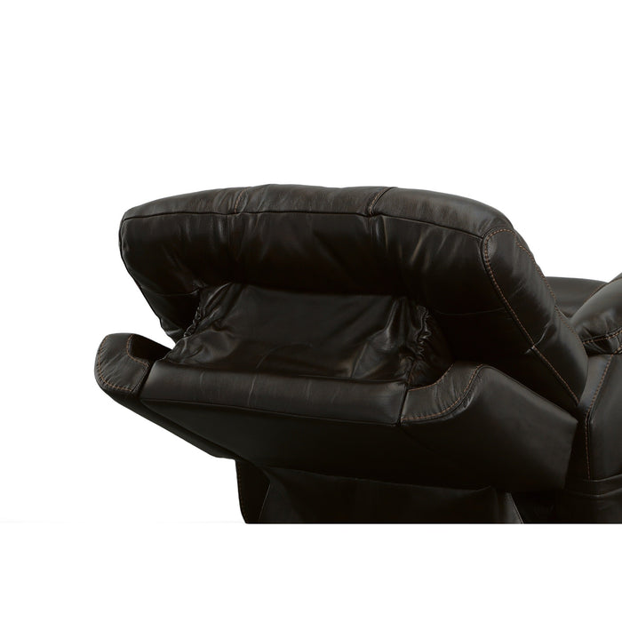 Clive Bison Leather Power Recliner with Power Headrest & Lumbar