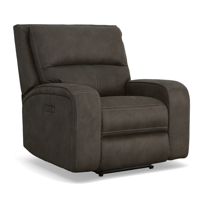 Nirvana Flint Fabric Power Recliner with Power Headrest