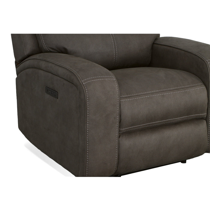 Nirvana Flint Fabric Power Recliner with Power Headrest