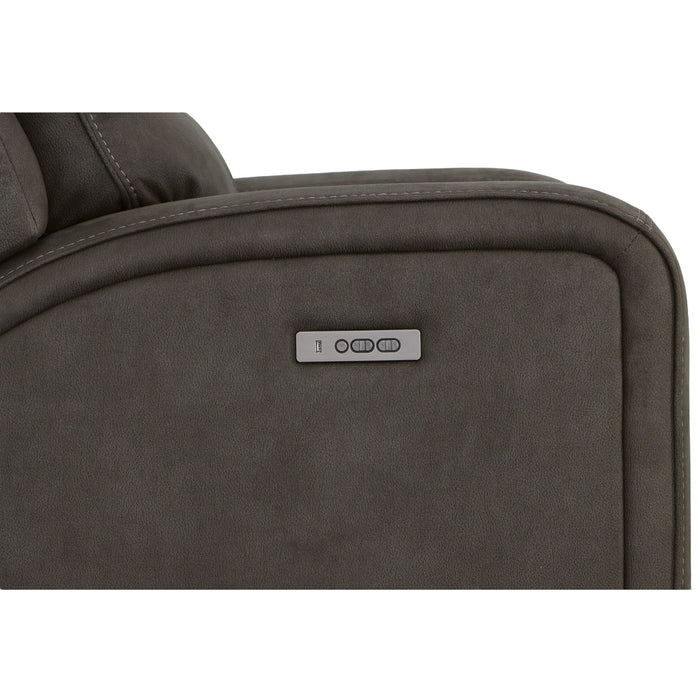 Nirvana Flint Fabric Power Recliner with Power Headrest