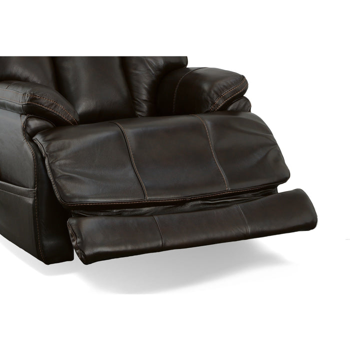 Clive Bison Leather Power Recliner with Power Headrest & Lumbar