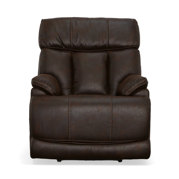 Clive Clove Fabric Power Recliner with Power Headrest & Lumbar