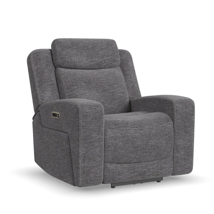 Ridge Granite Fabric Power Recliner with Power Headrest