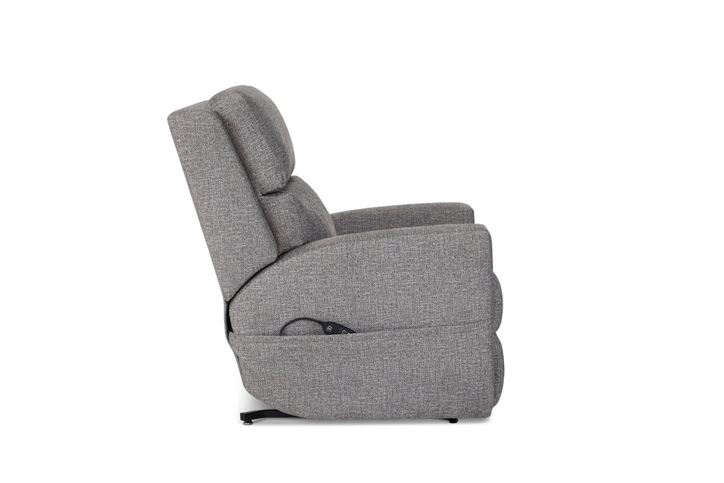 Score Fabric Power Lift Recliner with Power Headrest & Lumbar