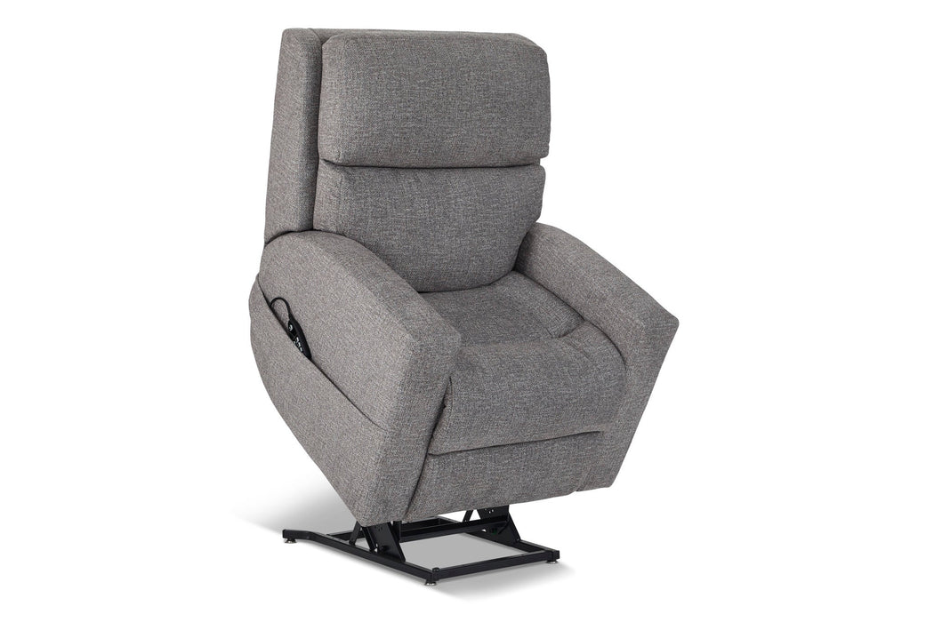 Score Fabric Power Lift Recliner with Power Headrest & Lumbar