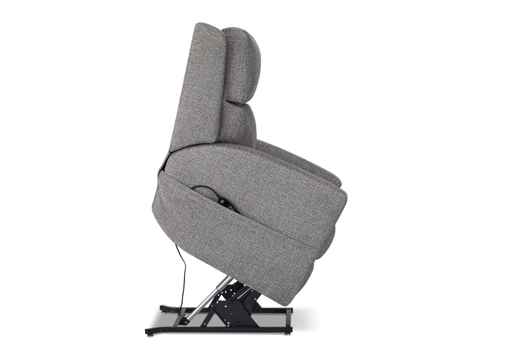 Score Fabric Power Lift Recliner with Power Headrest & Lumbar