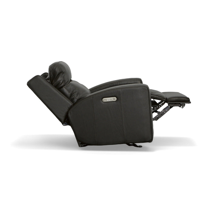 Cody Shadow Leather Power Gliding Recliner with Power Headrest