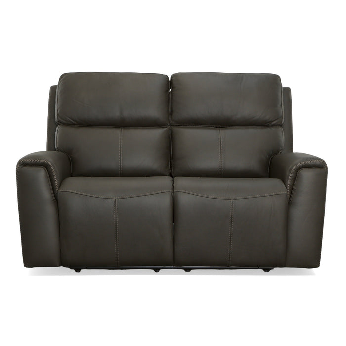 Jarvis Mica Leather Power Reclining Loveseat with Power Headrests