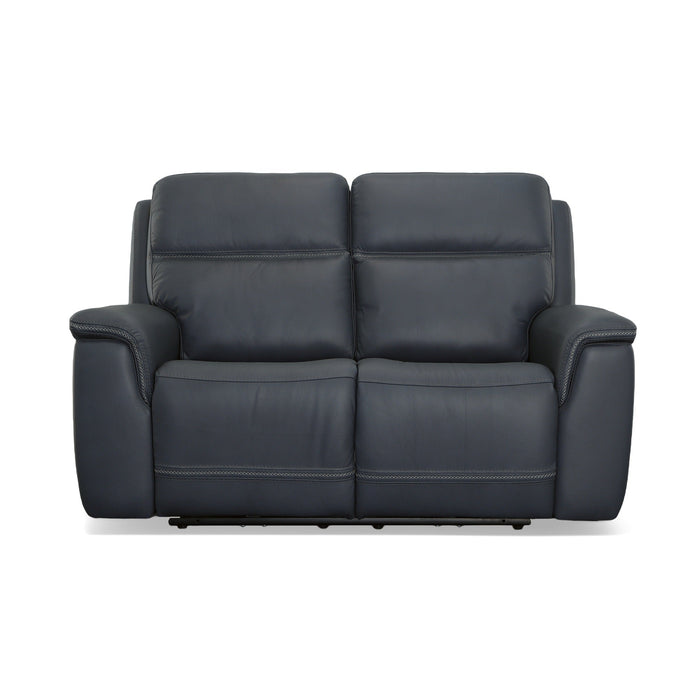 Sawyer Marine Leather Power Reclining Loveseat w/ Pwr Headrests, Lumbar