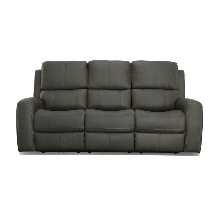 Linden Leather Power Reclining Sofa with Power Headrests & Lumbar