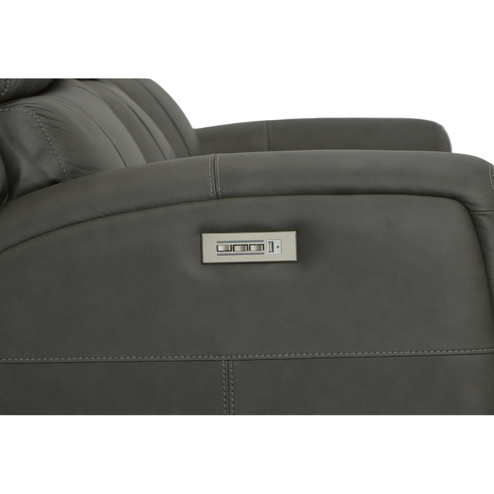 Linden Leather Power Reclining Sofa with Power Headrests & Lumbar