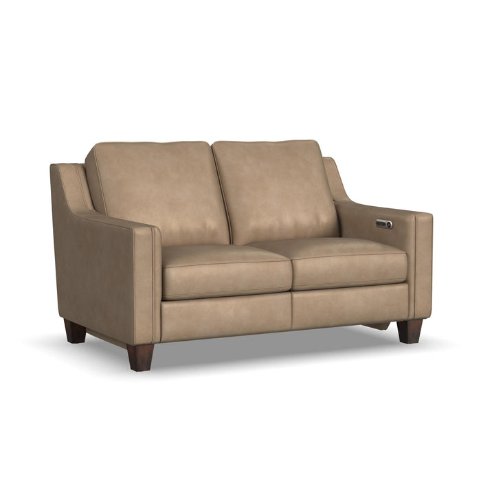 Finley Leather Power Inclining Loveseat