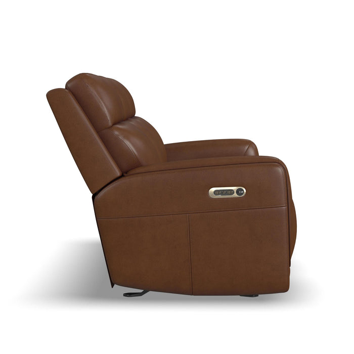 Alister Sedona Leather Power Gliding Sofa with Power Headrests & Lumbar