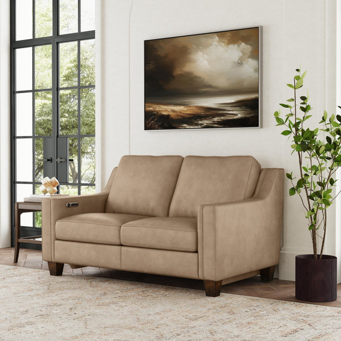 Finley Leather Power Inclining Loveseat