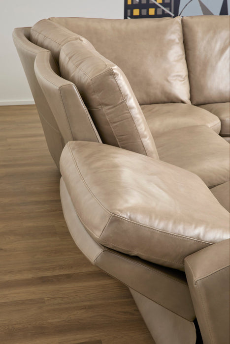 Aria Leather Power Reclining Sectional