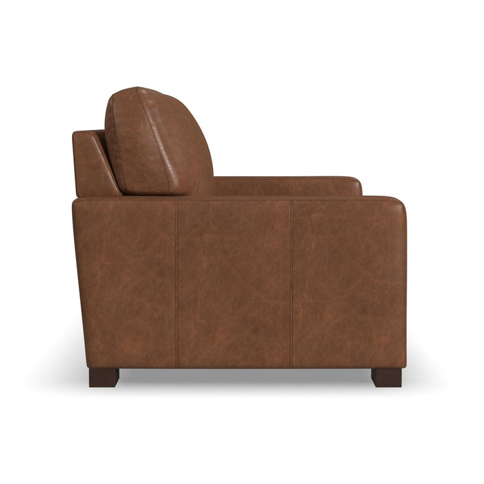 Endurance Chestnut Leather Loveseat