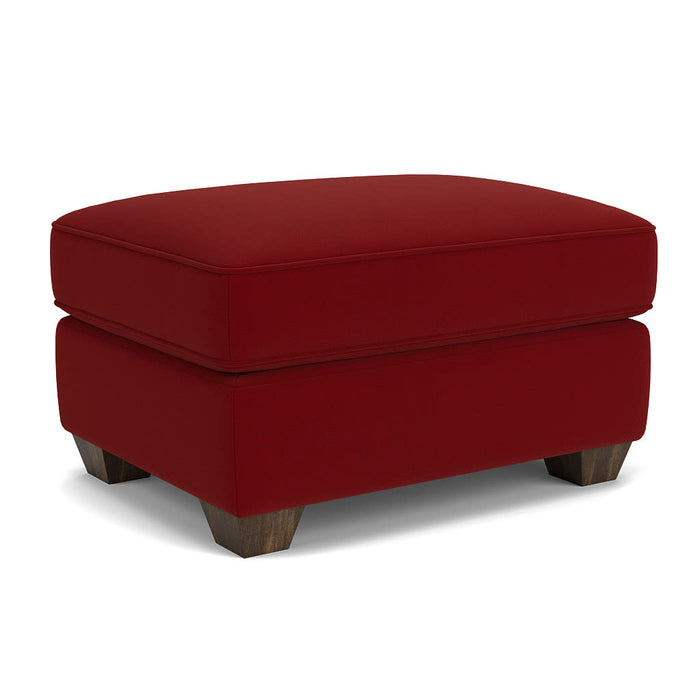 Carson Leather Ottoman