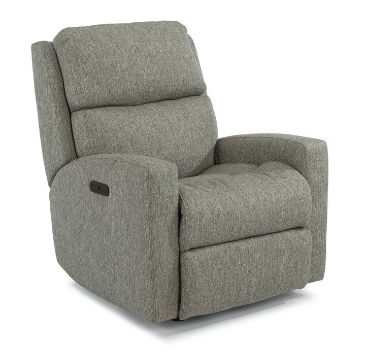 Catalina Fabric Power Rocking Recliner with Power Headrest