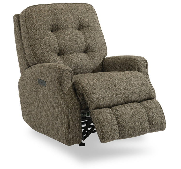 Devon Fabric Power Recliner with Power Headrest