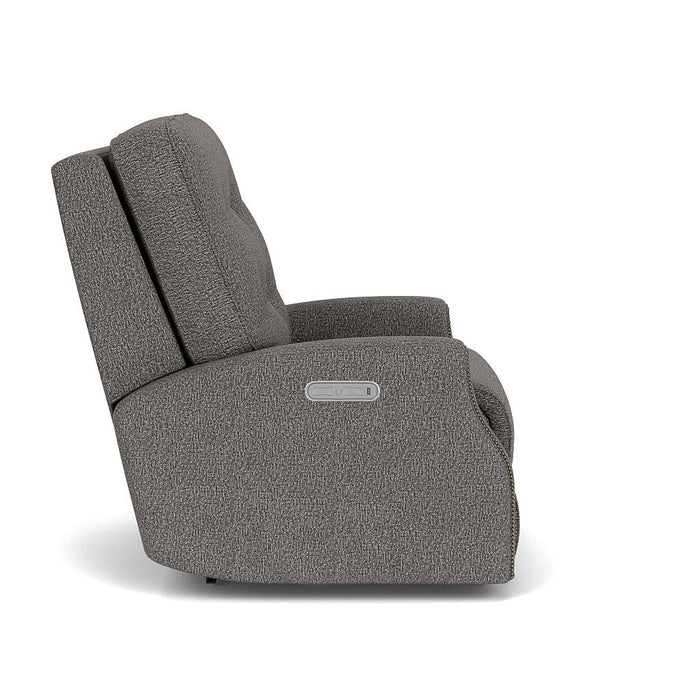 Devon Fabric Power Rocking Recliner with Power Headrest