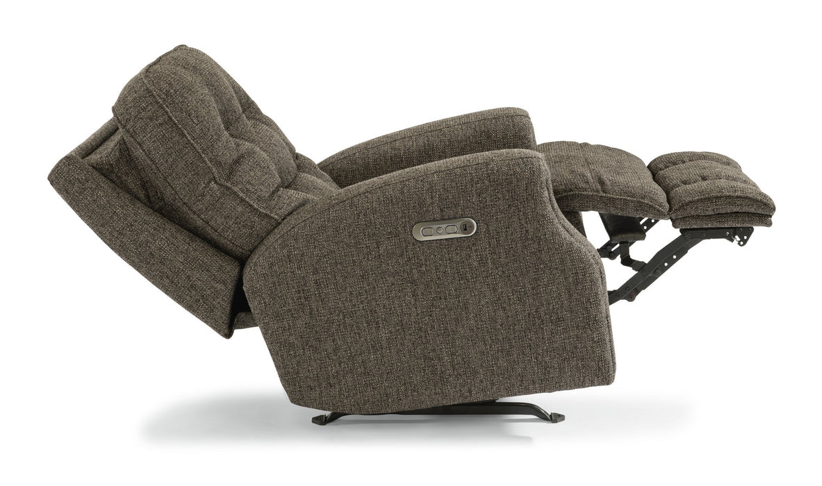 Devon Fabric Power Recliner with Power Headrest