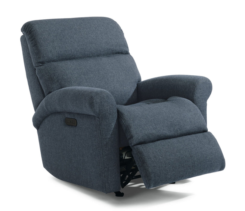 Davis Fabric Power Rocking Recliner with Power Headrest