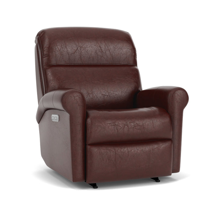 Davis Leather Power Rocking Recliner with Power Headrest