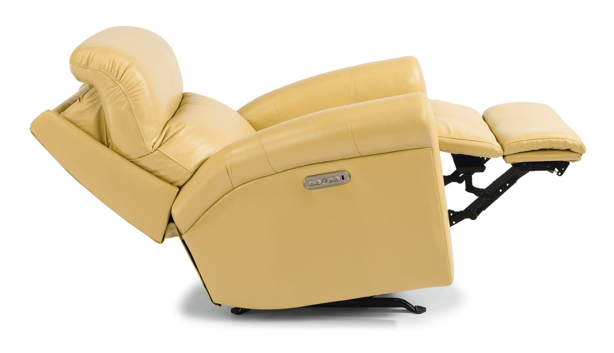 Davis Leather Power Rocking Recliner with Power Headrest