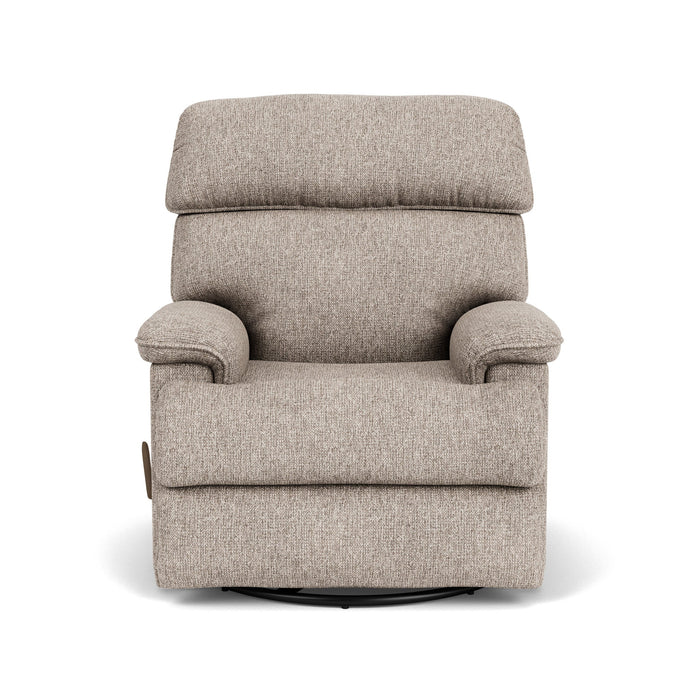 Geneva Fabric Swivel Gliding Recliner