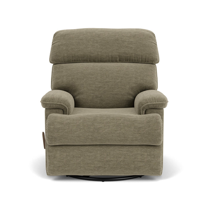 Geneva Fabric Swivel Gliding Recliner