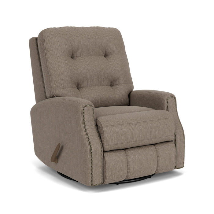 Devon Fabric Swivel Gliding Recliner