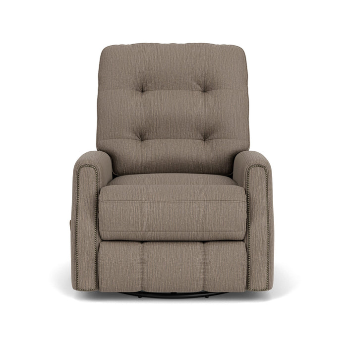 Devon Fabric Swivel Gliding Recliner