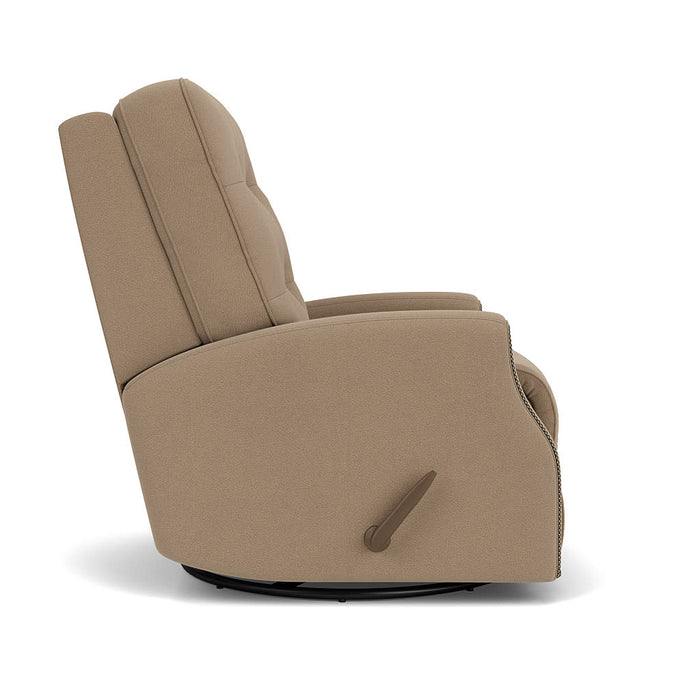 Devon Leather Swivel Gliding Recliner