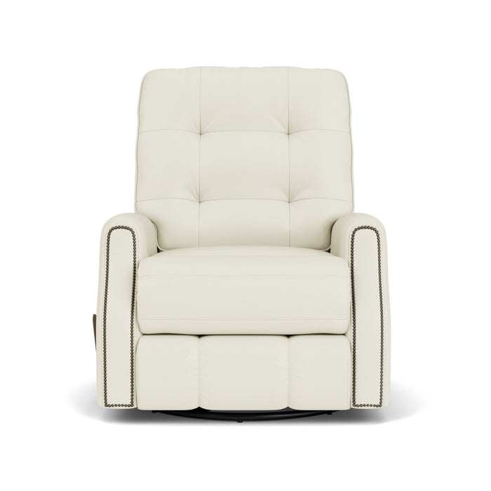 Devon Leather Swivel Gliding Recliner