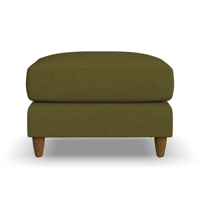 Fern Fabric Ottoman