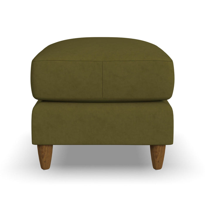 Fern Fabric Ottoman