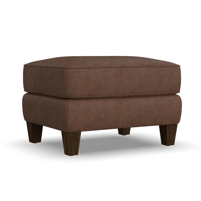 Finley Leather Ottoman