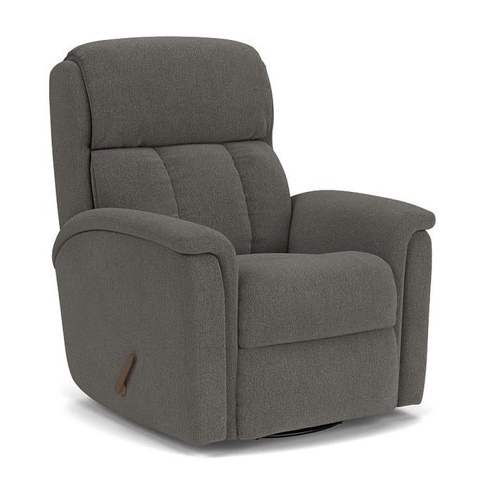 Luna Fabric Swivel Gliding Recliner