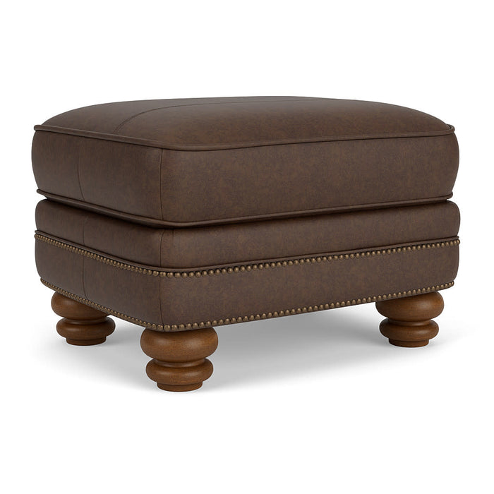 Bay Bridge Leather Ottoman