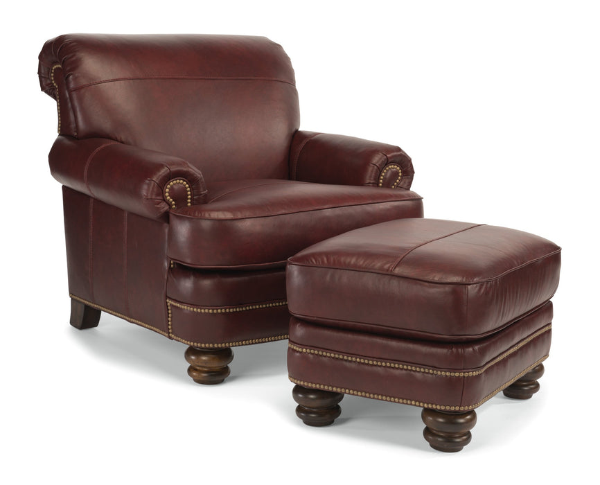 Bay Bridge Leather Ottoman