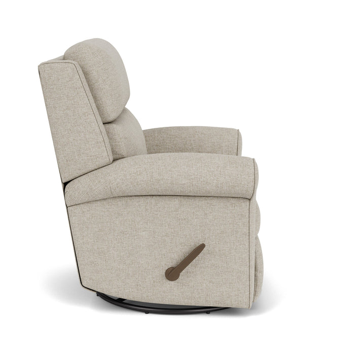 Belle Fabric Swivel Gliding Recliner